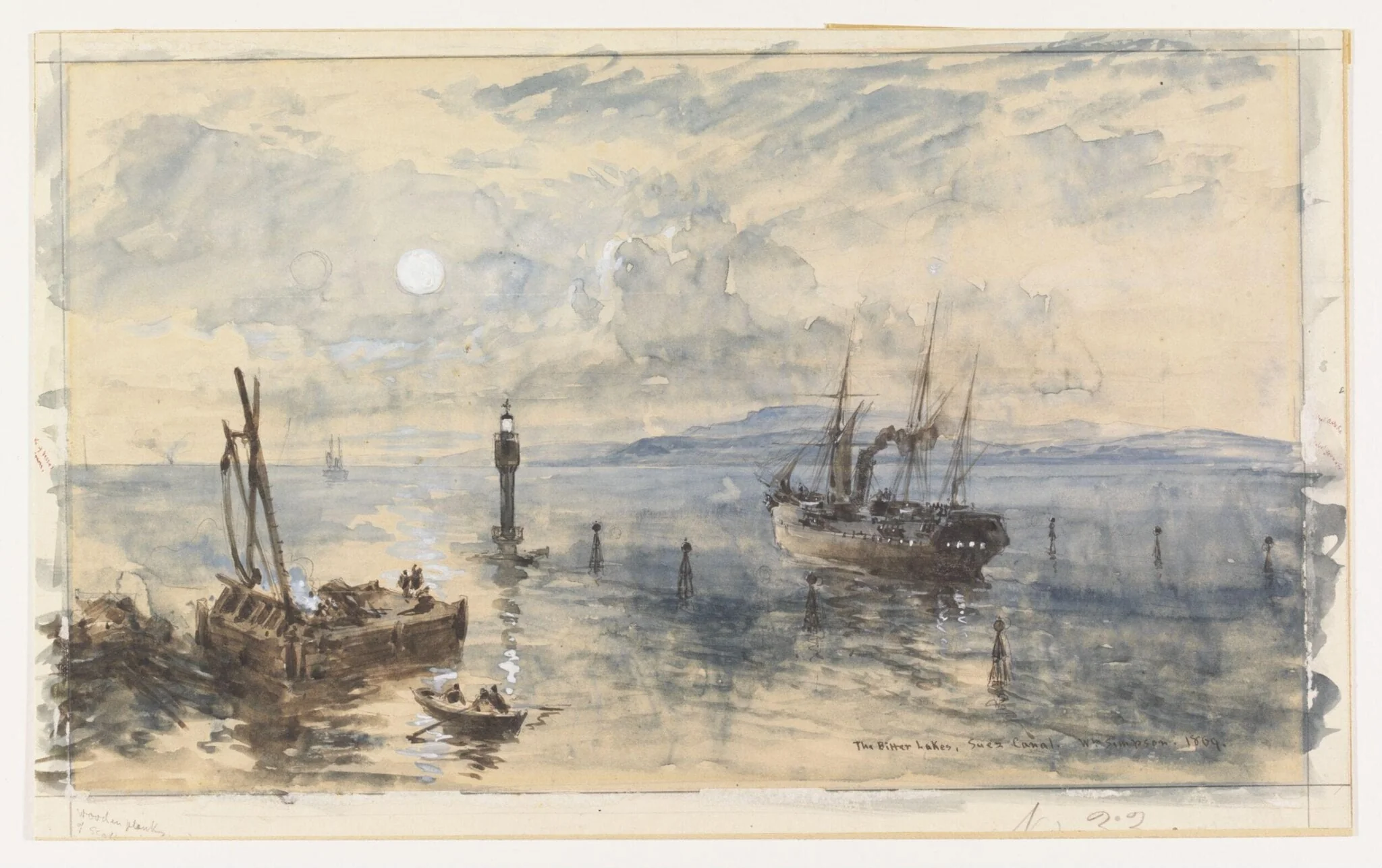 The Bitter Lakes, Suez Canal, detail