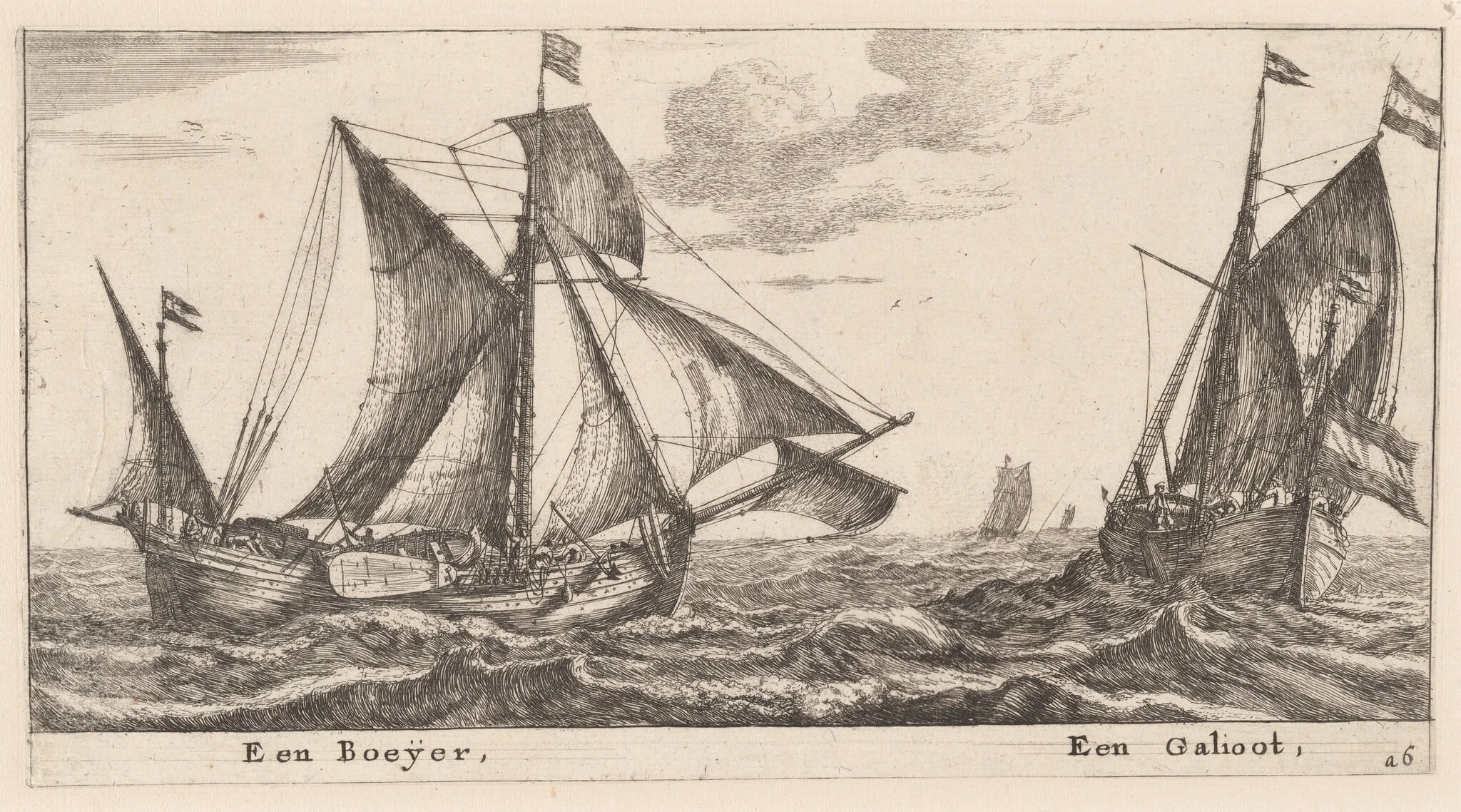 A Boeier and a Galliot, detail
