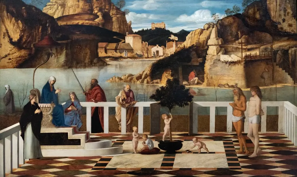Holy Allegory, by Giovanni Bellini, oil, 1496