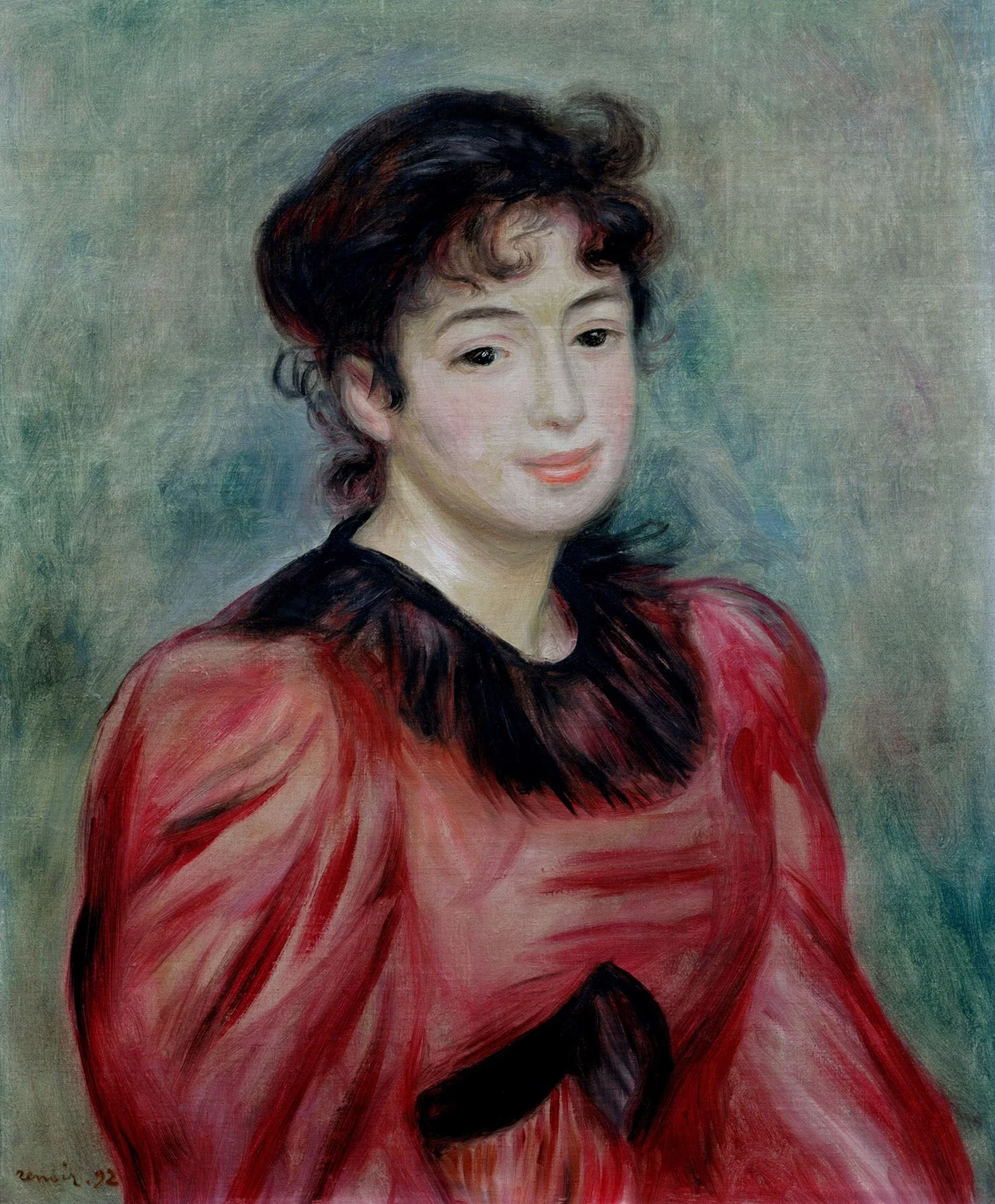Portrait de Mademoiselle Victorine de Bellio, detail