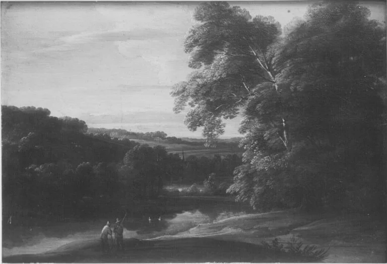 Landschaft mit Staffage, detail