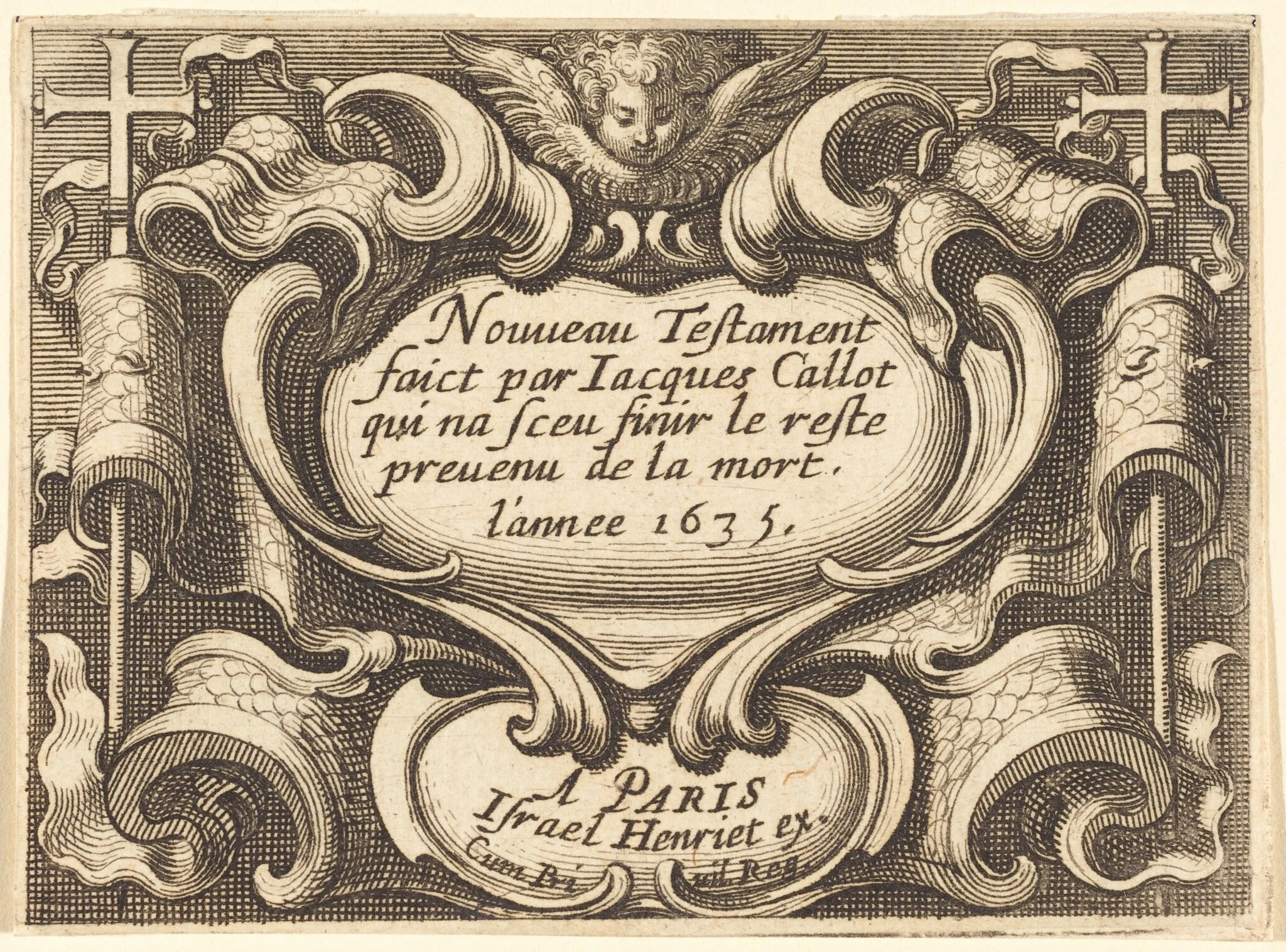 Frontispiece for Callot's "The New Testament", detail