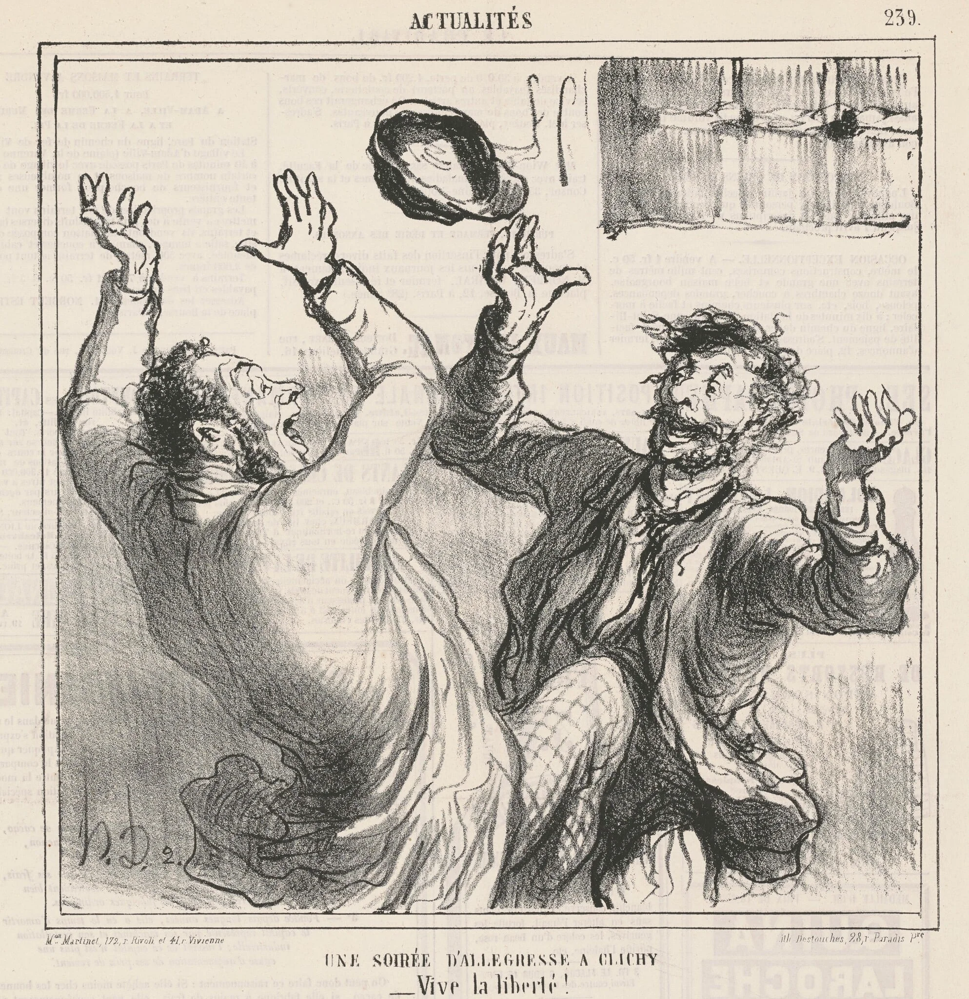 Une soirée d'allégresse a Clichy, detail