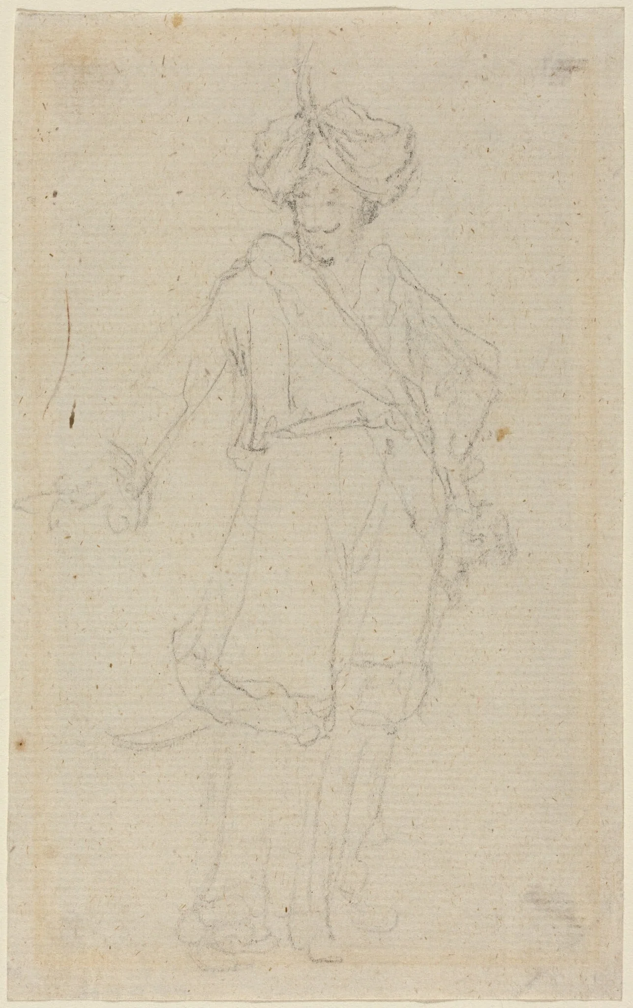 A Turk [recto], detail