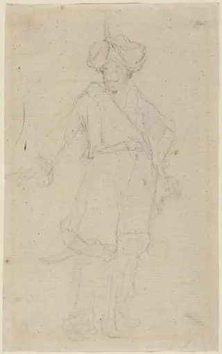A Turk [recto], by Giovanni Battista Cipriani, graphite, 1756