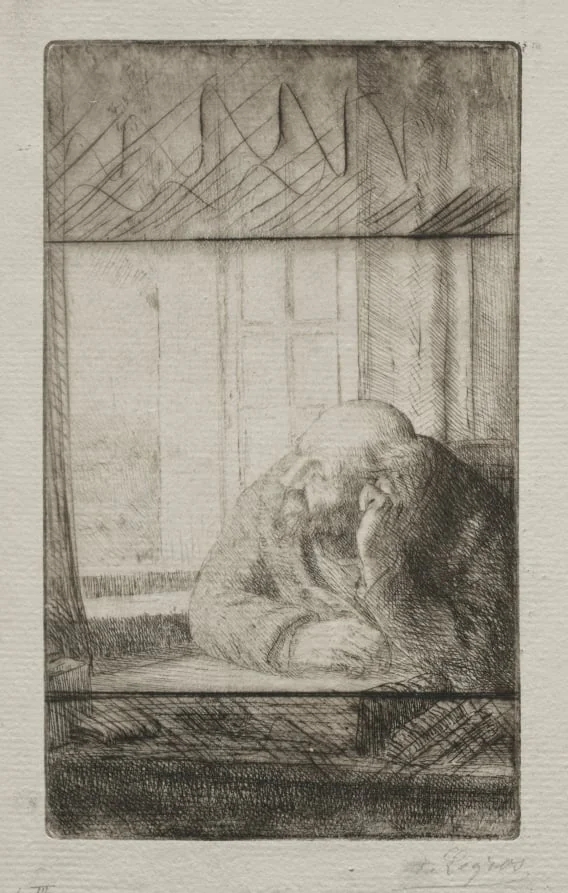 Evening at the Window, detail