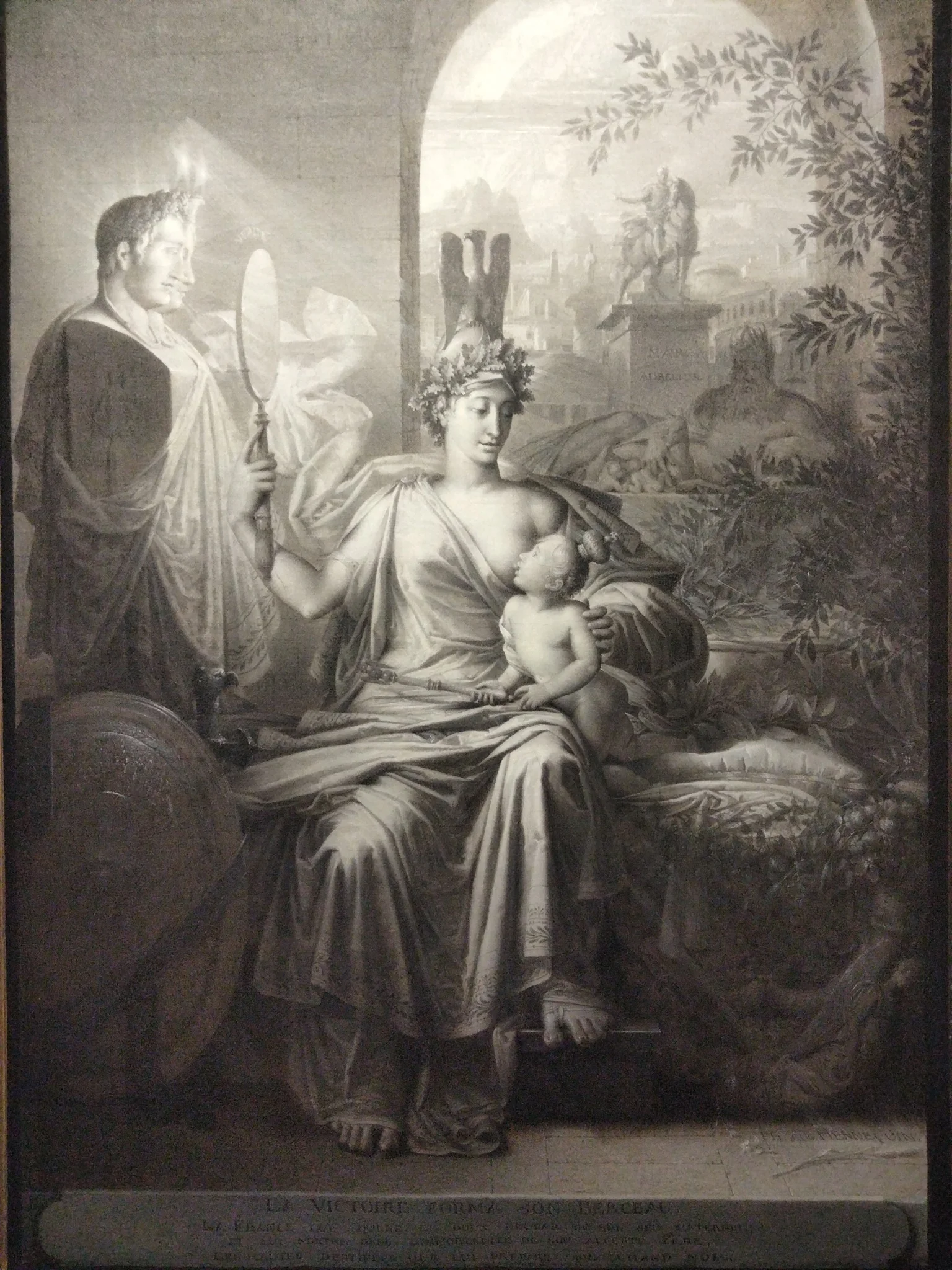Allégorie de la naissance du roi de Rome, detail
