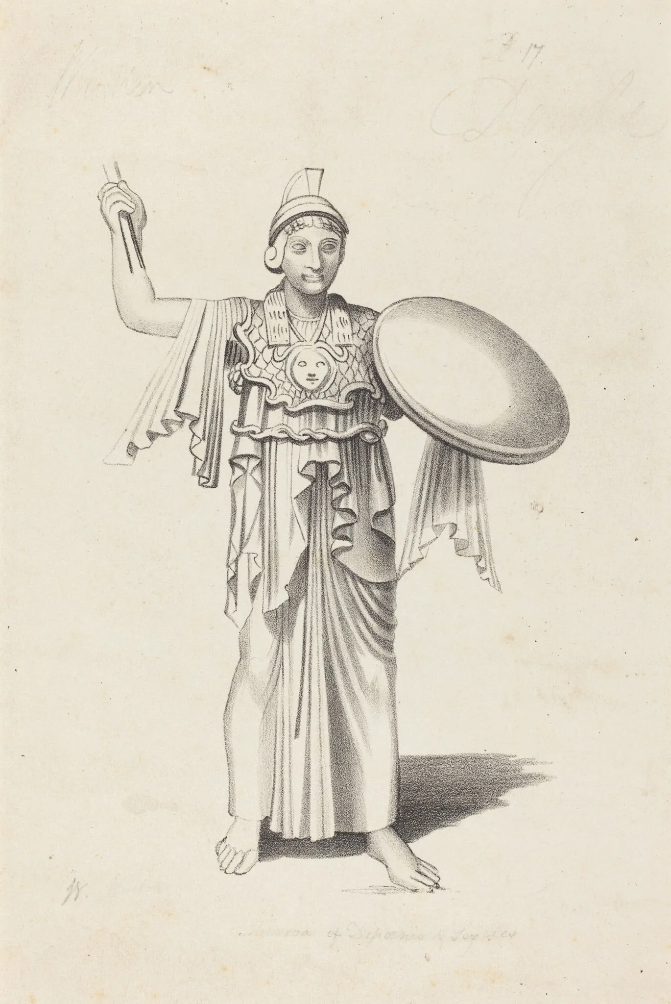 Minerva, From a Bronze by Daedalus, detail