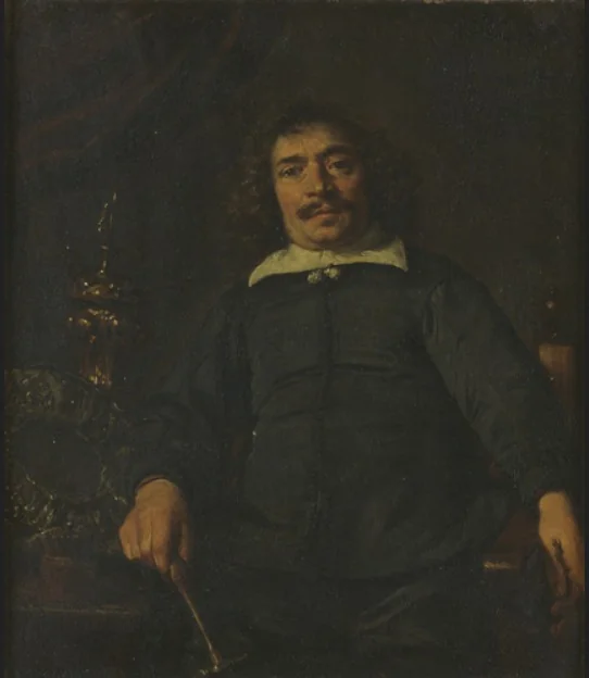 Presumed portrait of the silversmith Theodoor I Rogiers, detail