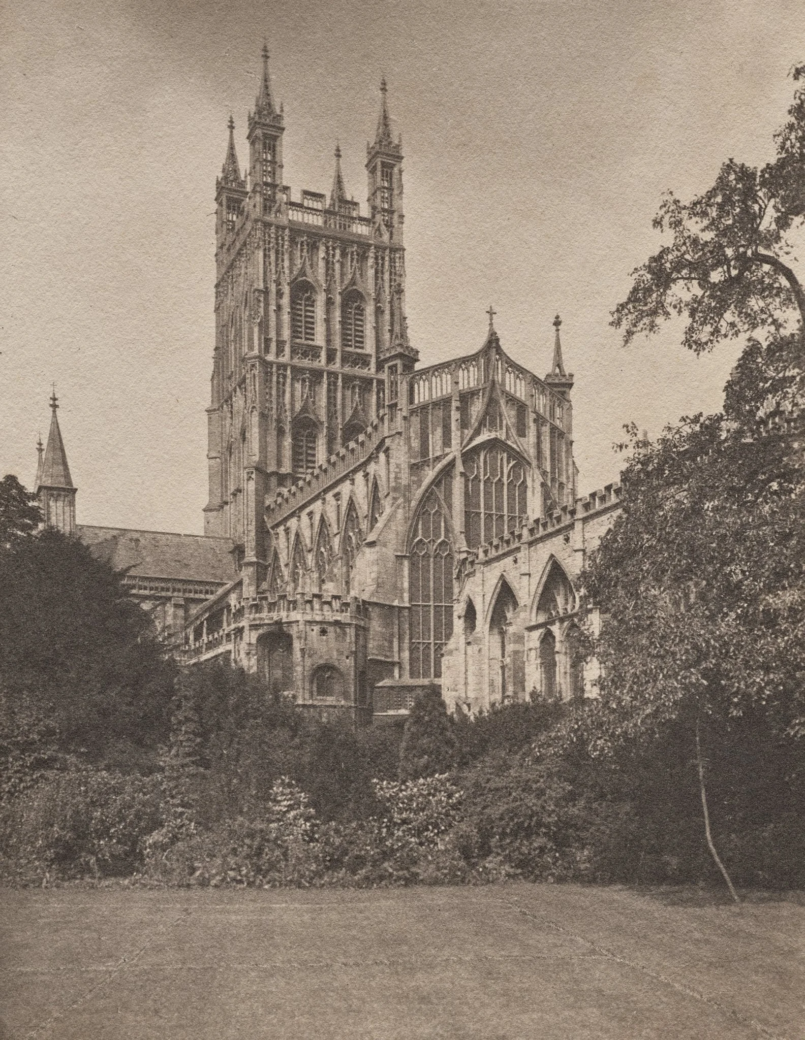 Gloucester Cathedral from the Southeast, detail