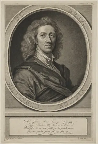 Cornelius de Bruyn I, Painter, by Gerard Valck, ink, 1688