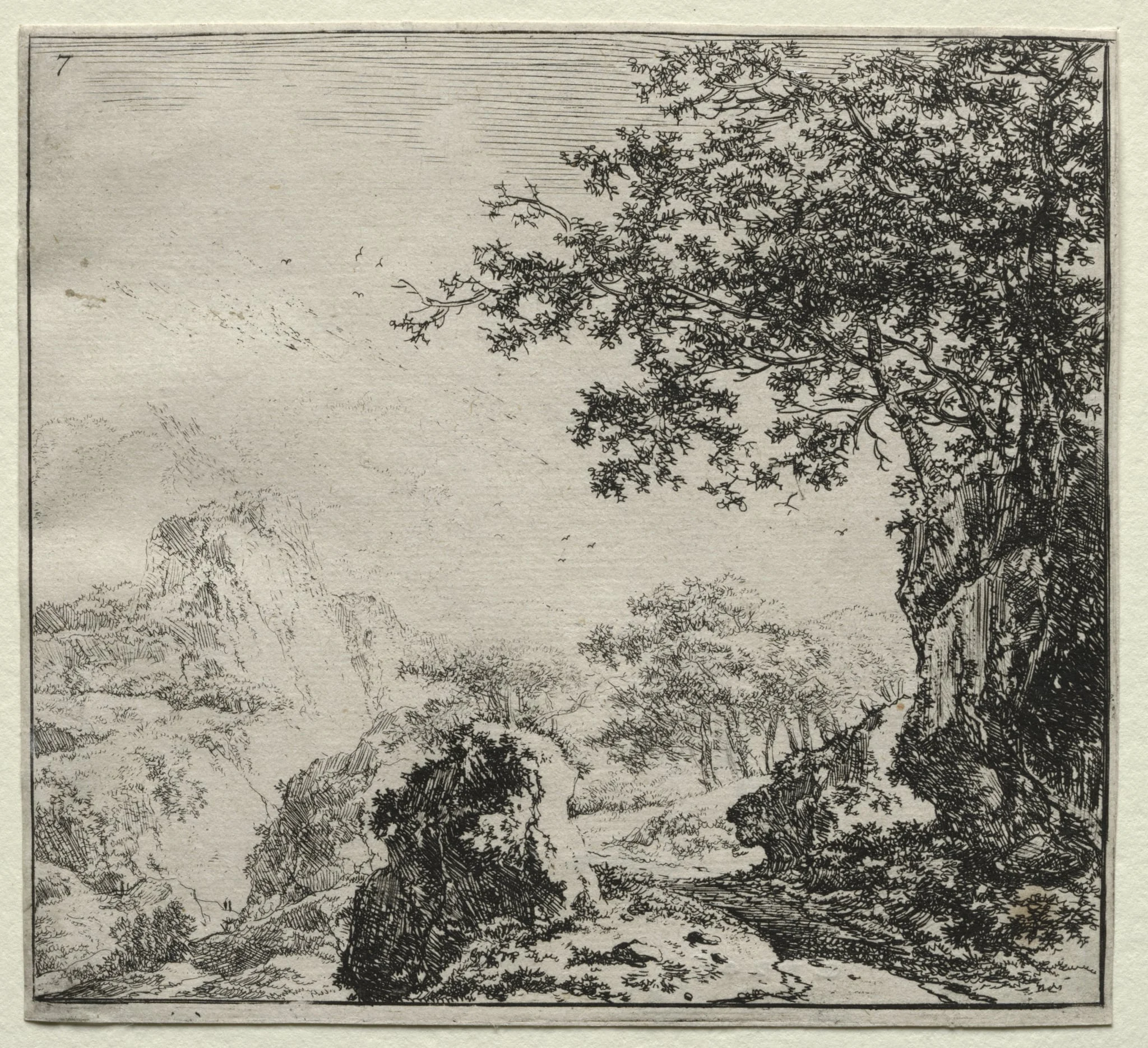 The Road near the Rocks, detail