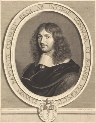 Jean-Baptiste Colbert, by Robert Nanteuil, ink, 1662