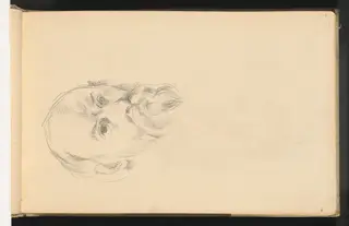 Self-Portrait, by Paul Cézanne, graphite, 1895