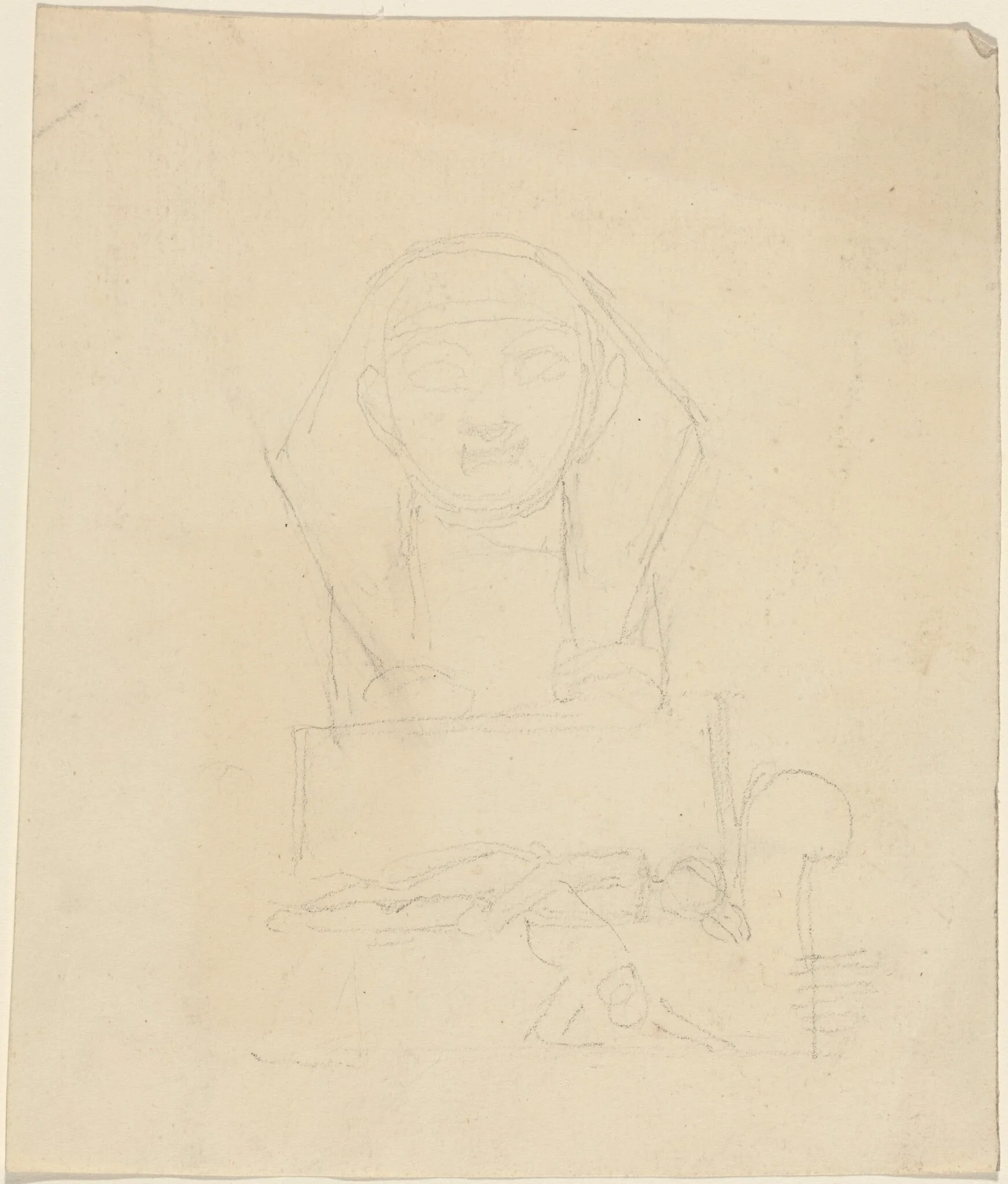 Sphinx with Reclining Figures in Foreground, detail