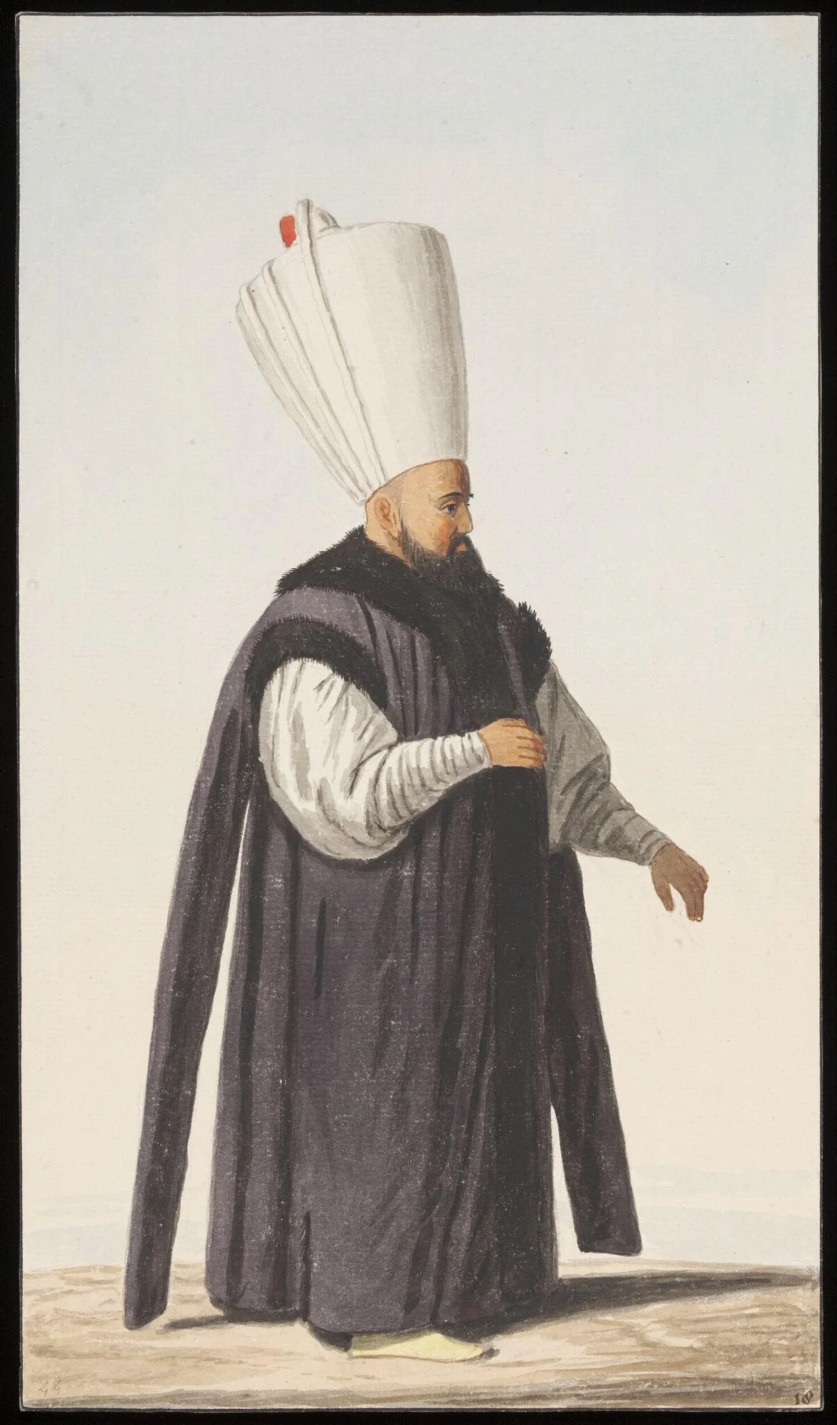 An unidentified Ottoman official, detail