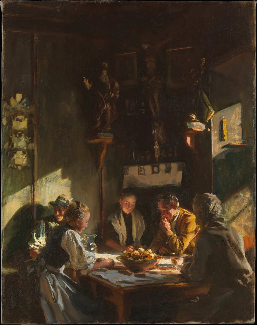 Tyrolese Interior, by John Singer Sargent, oil, 1915