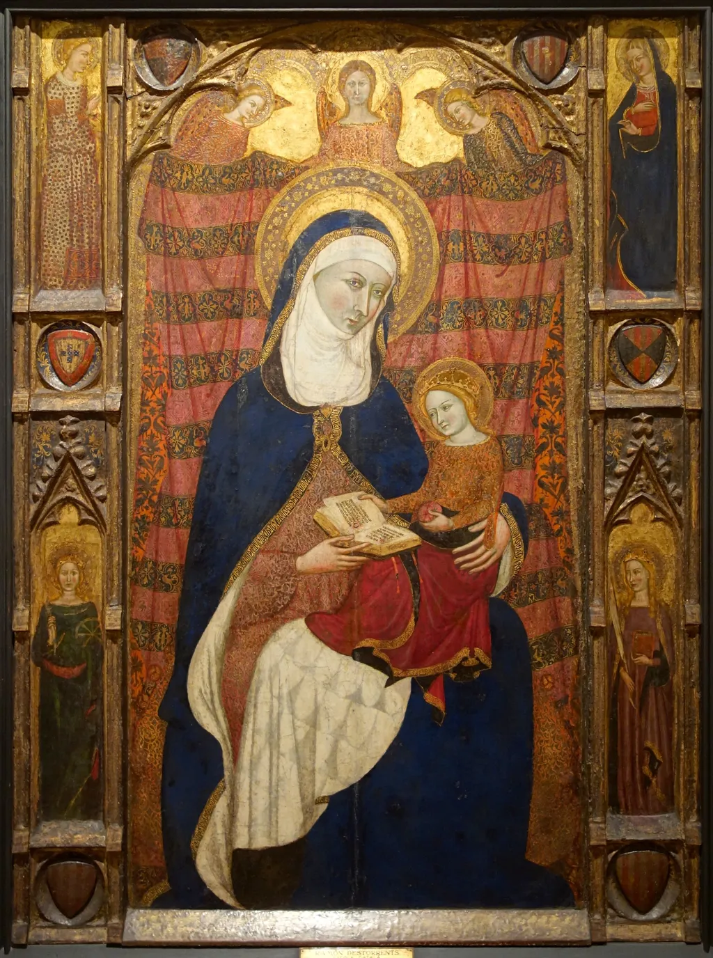 Retaule de Santa Anna i la Mare de Déu, by Ramón Destorrents, tempera, 1344