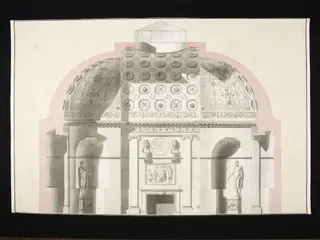 Design for an Antique Gallery, by Vincenzo Brenna, 1750