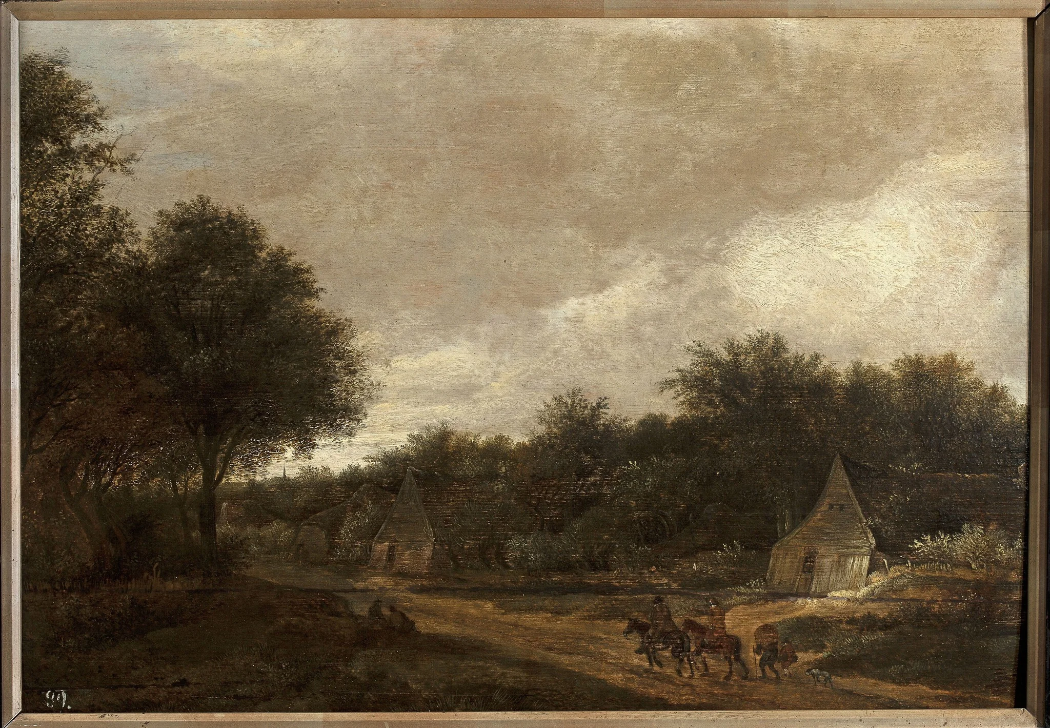 Road in the countryside, detail