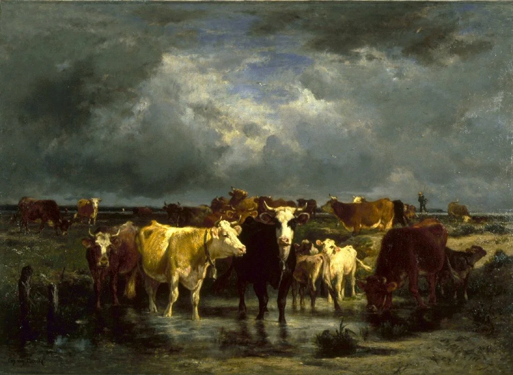 The Approach of a Storm, detail
