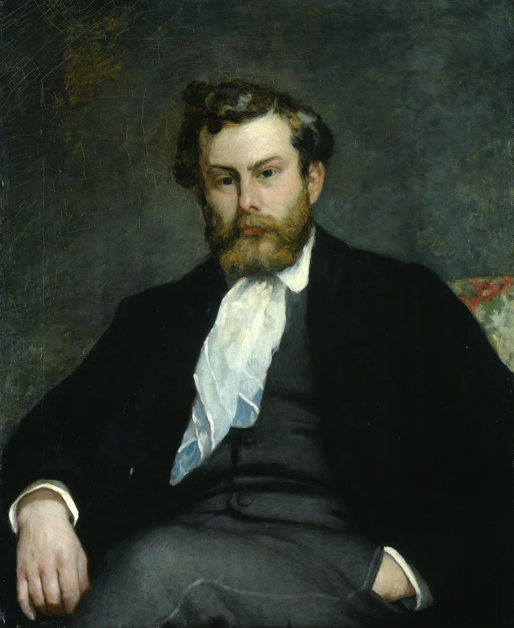 Alfred Sisley, by Auguste Renoir, oil, 1864