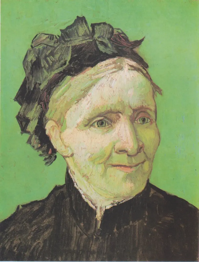 Portrait of the Artist's Mother, by Vincent van Gogh, oil, 1888