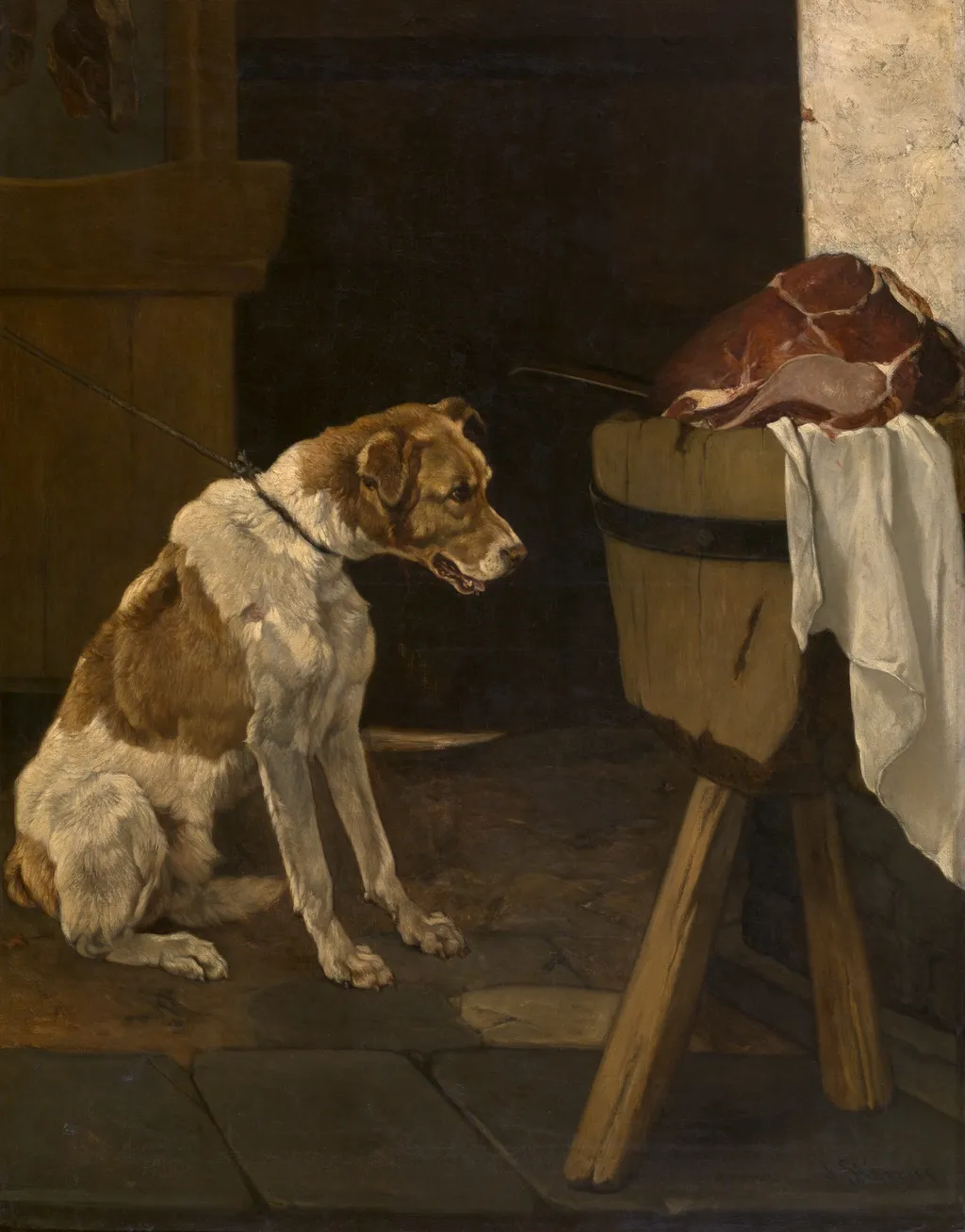 The Torment of Tantalus, by Joseph Stevens, oil, 1864
