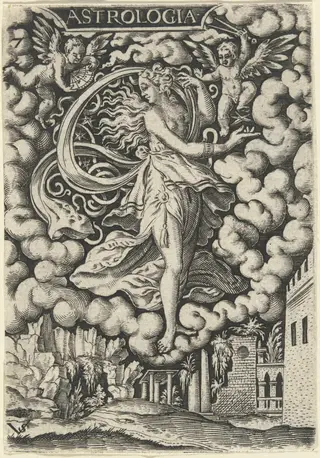 Astrologia (Astrology), by Virgil Solis, ink, 1538