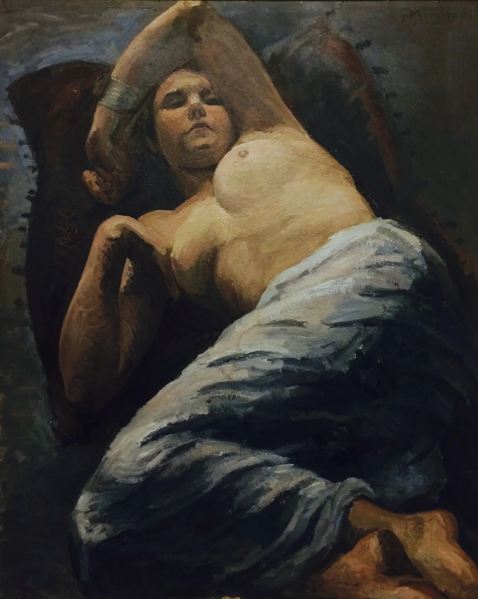 Reclining Figure, detail