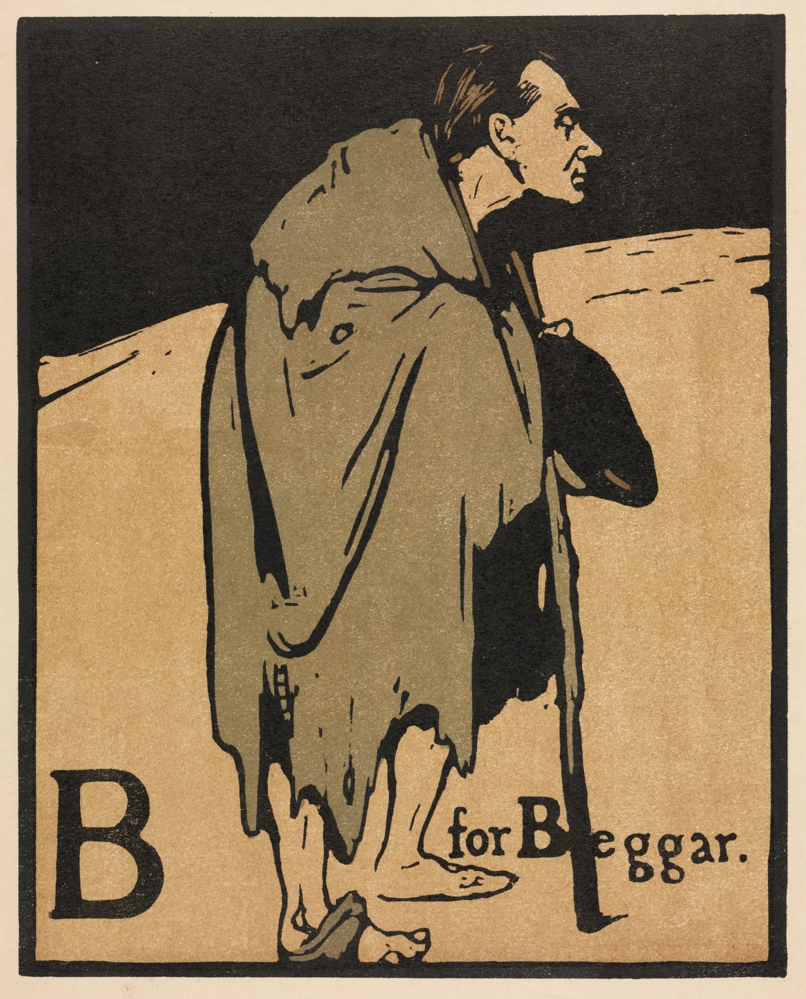 An Alphabet: B is for Beggar, detail
