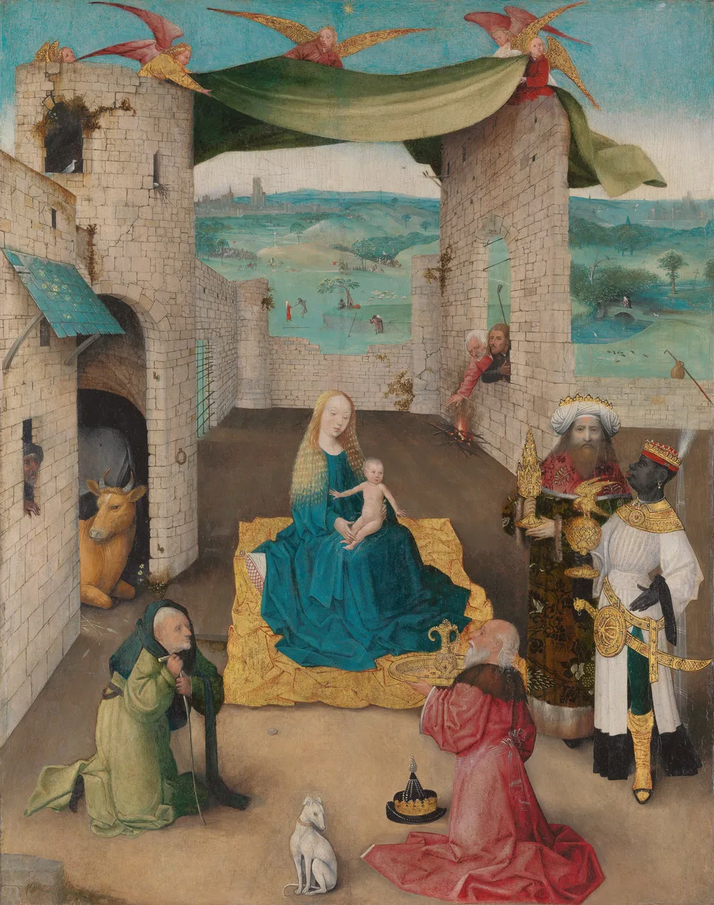 The Adoration of the Magi, by Hieronymus Bosch, oil, 1475