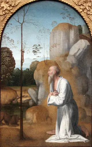 Penitent saint Jerome, by Fra Bartolomeo, unspecified, 1500