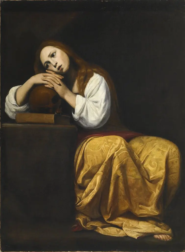 The Penitent Mary Magdalene, by Giacomo Galli, oil, 1630