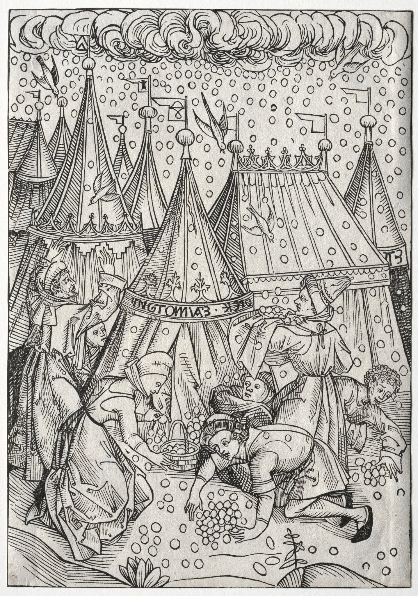 Der Schatzbehalter: Gathering of Manna, detail
