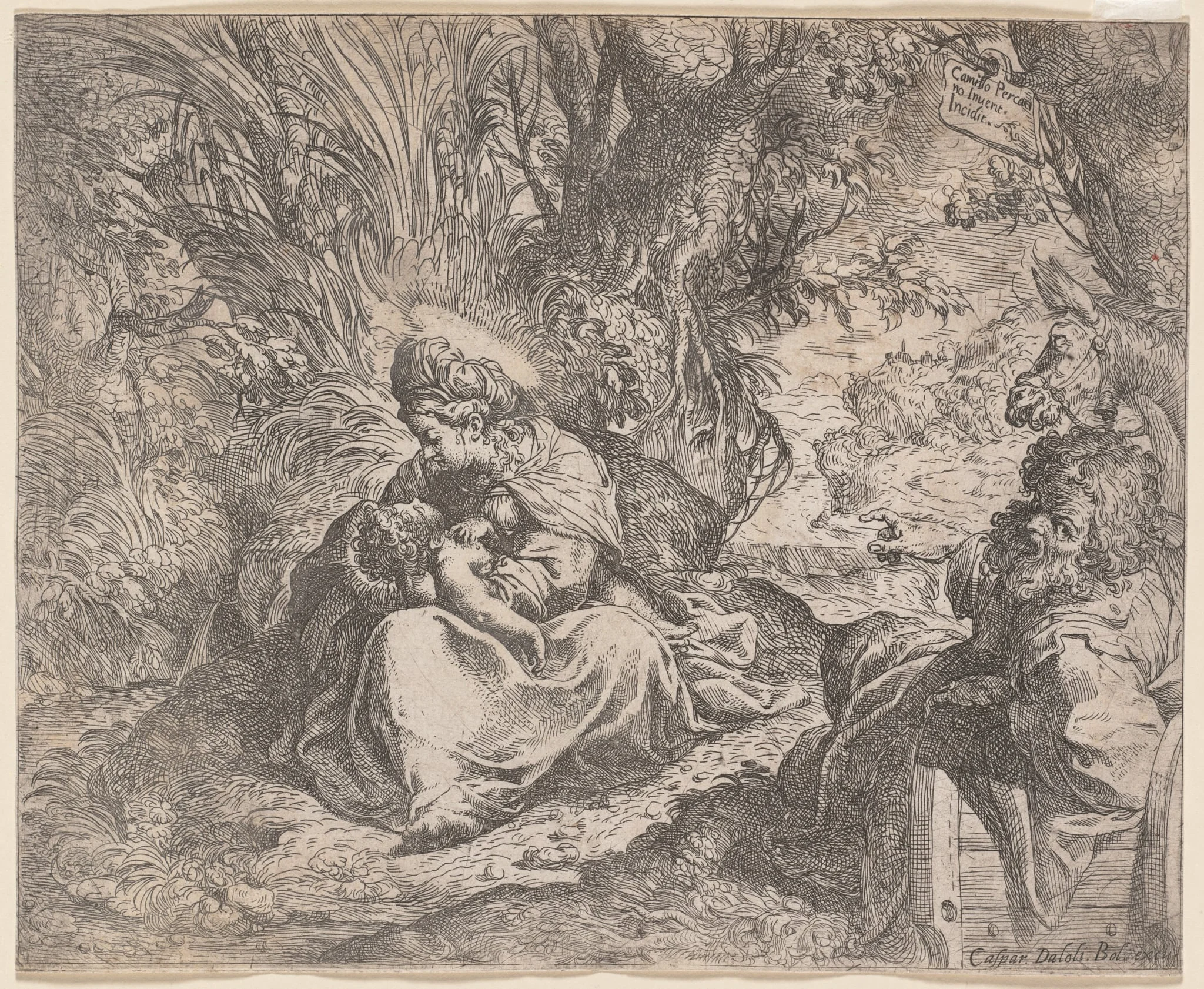 The Rest on the Flight into Egypt, detail