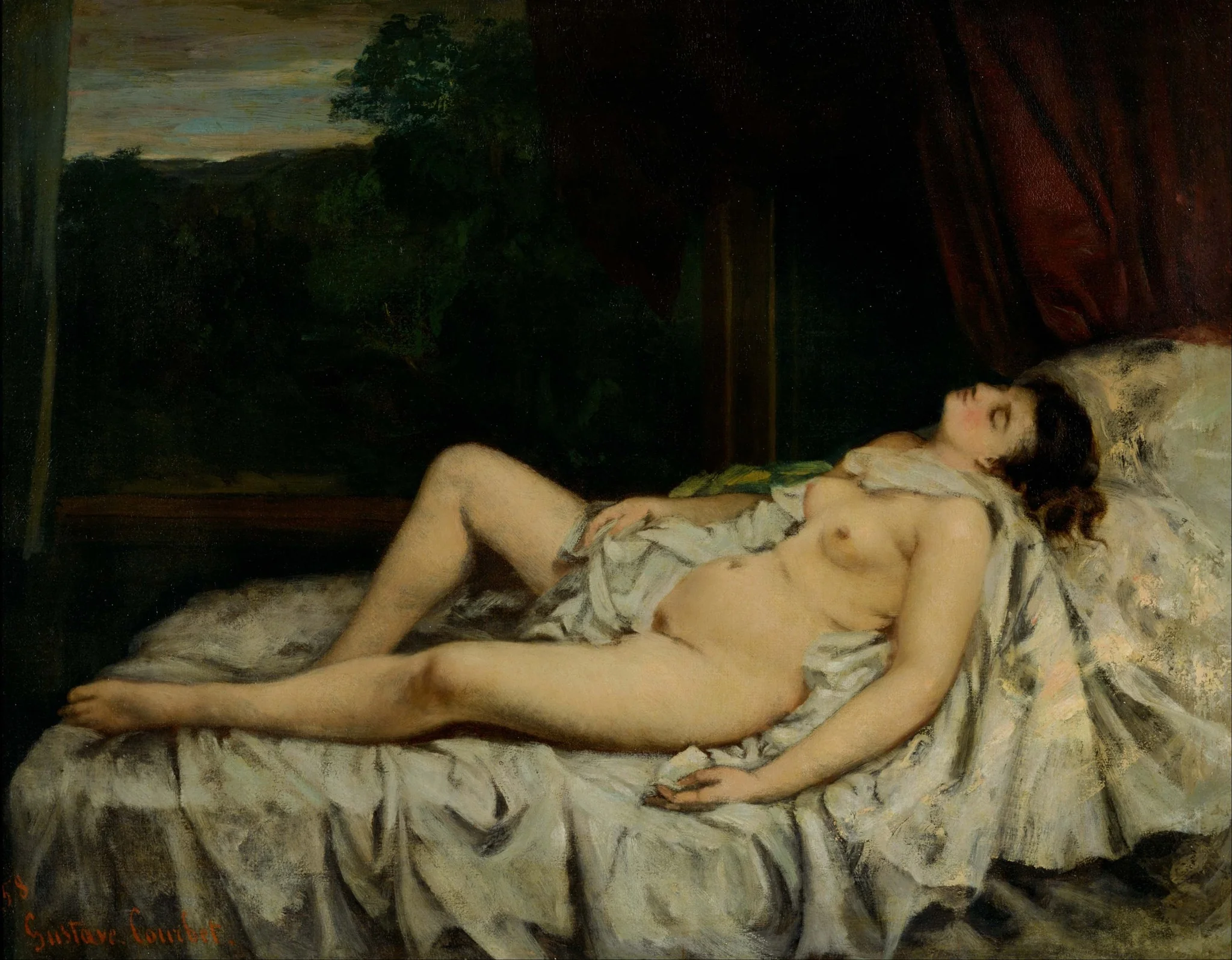 Sleeping Nude, detail