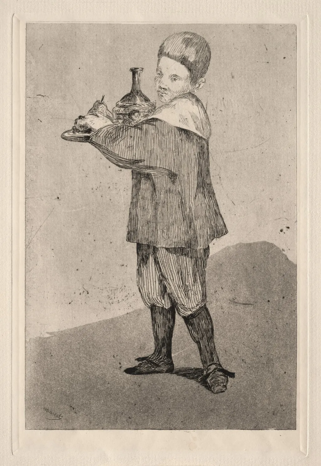 The Boy Carrying a Tray, by Édouard Manet, 1861