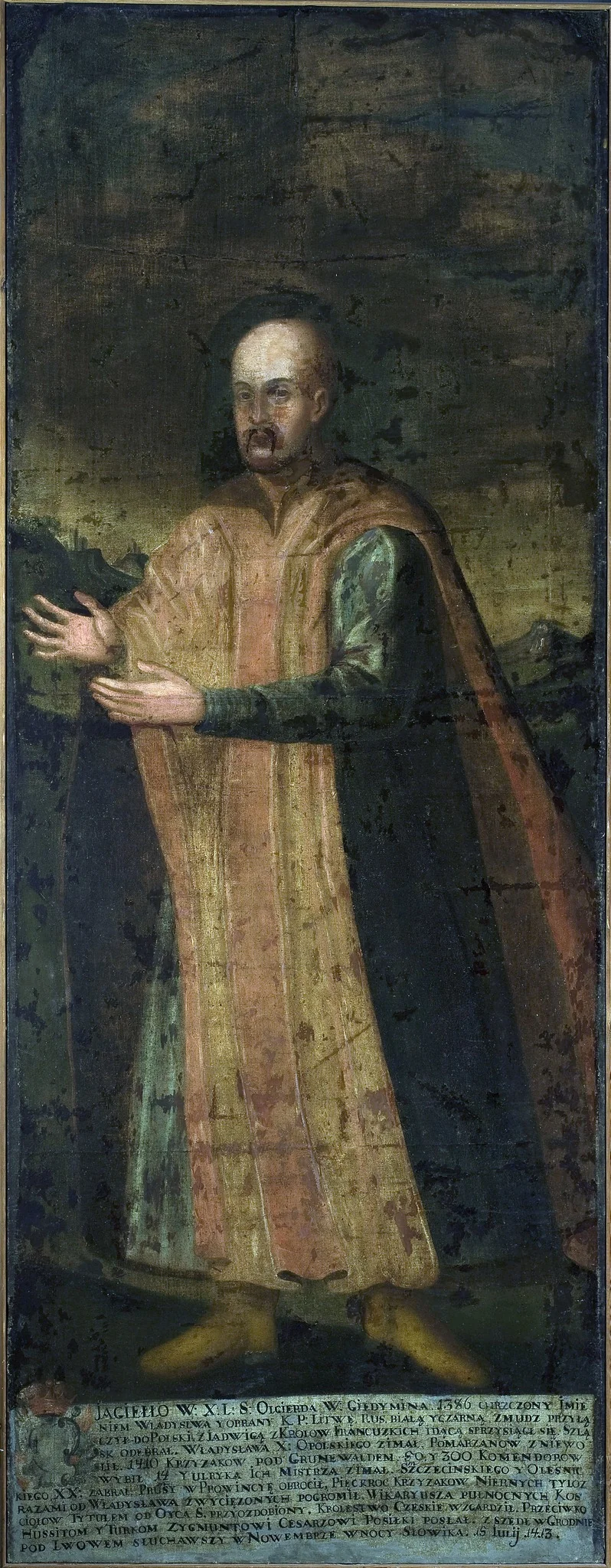 Portrait of king Władysław Jagiełło (1348–1434), detail