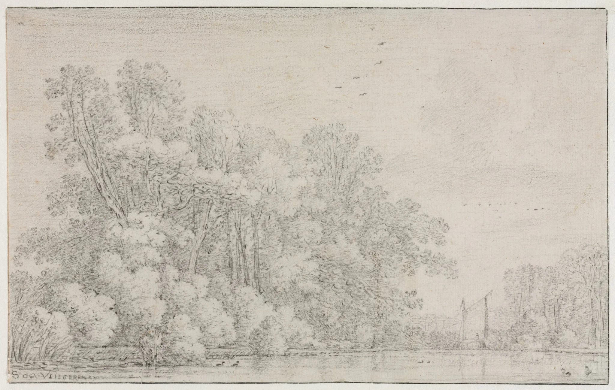 River Landscape, detail