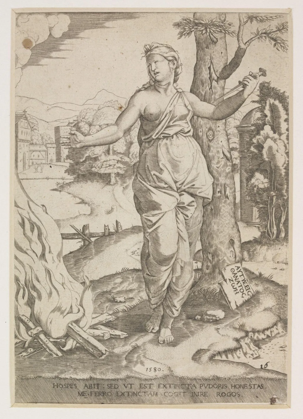 Dido, by Marcantonio Raimondi