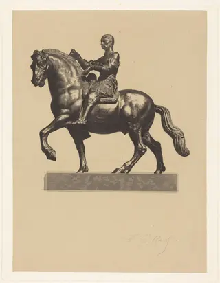 Gattamelata, by Ferdinand Gaillard, ink, 1866