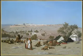 Jerusalem from the Mount of Olives, by Théodore Frère, oil