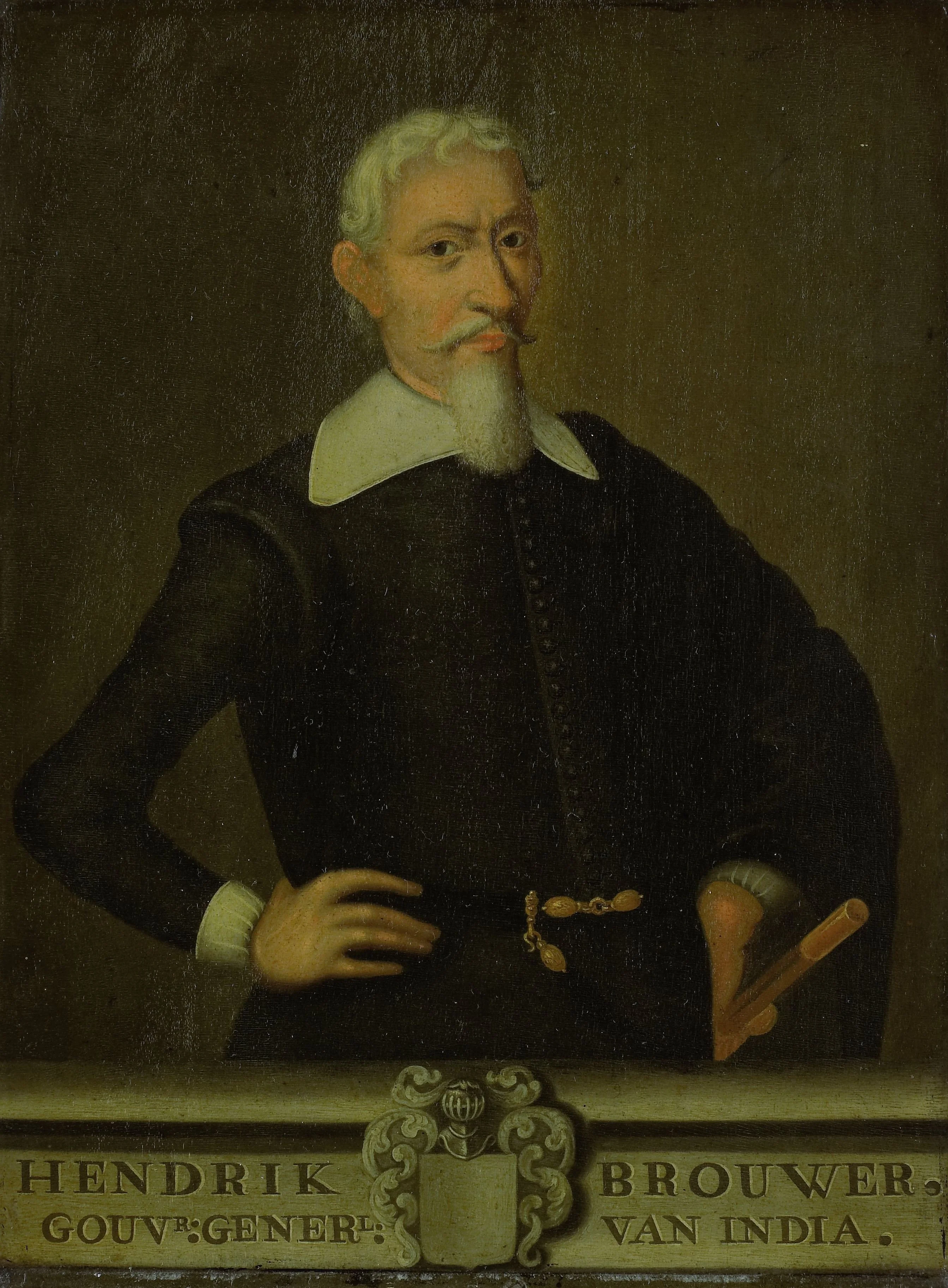 Copy after portrait of Hendrik Brouwer (1581-1643), detail