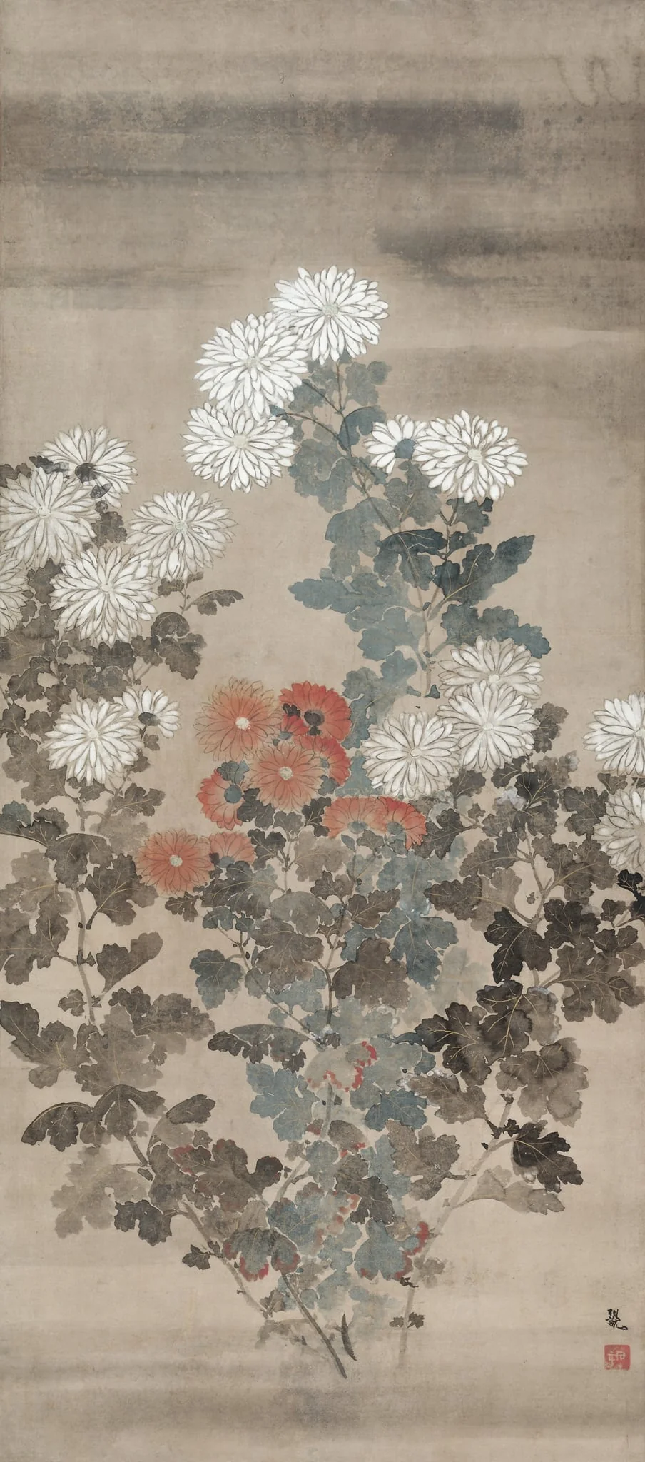 Chrysanthemums, detail