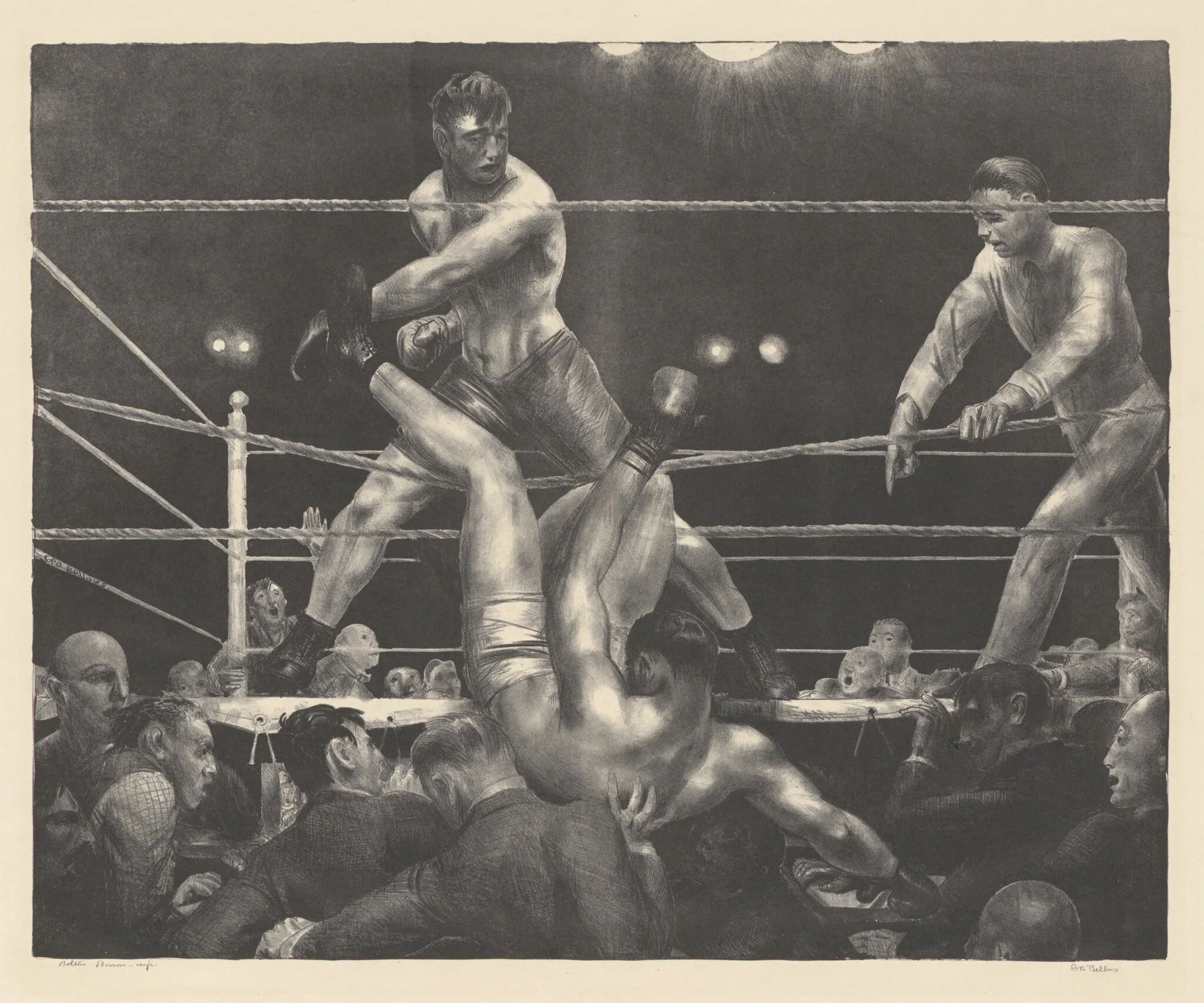 Dempsey and Firpo, detail