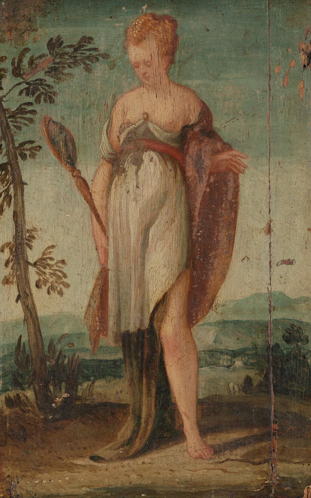 Woman with Mirror, detail