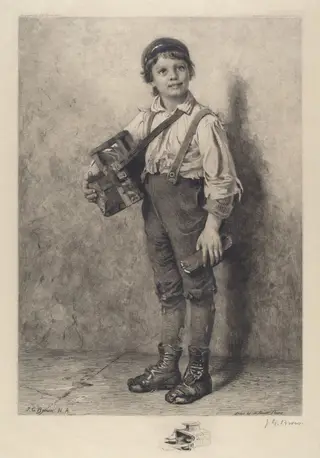A Bright Outlook, by Henry Pruett Share, ink, 1887