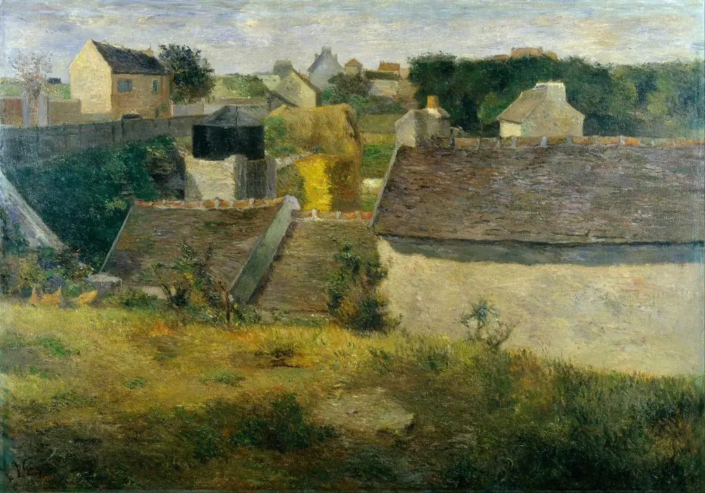 Houses at Vaugirard, by Paul Gauguin, oil, 1890