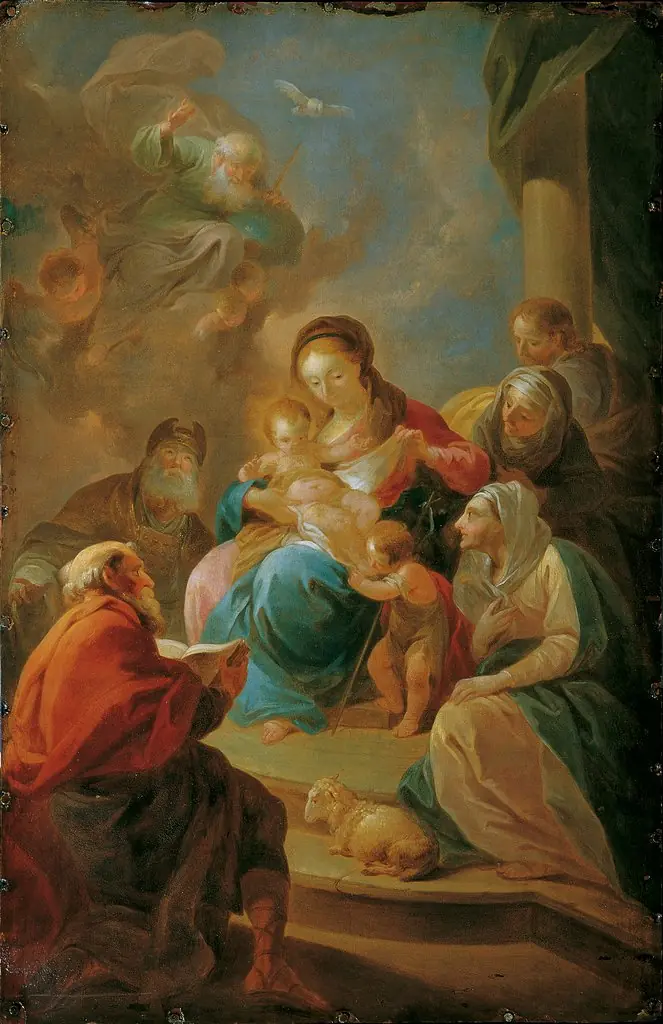 Die Heilige Sippe, by Felix Ivo Leicher, oil, 1770